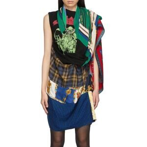Junya Watanabe Comme des Garçons Patchwork Black Sabbath Dress SZ Med